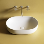 Умывальник 600х415х135мм МАТОВАЯ чаша CeramicaNova накладная овальная CN6047MW/Италия — изображение 4