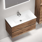 Тумба 90 см Urban ПОДВЕСНАЯ Sancos Дуб чарльстон с умывальником CN7002 — изображение 5