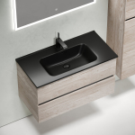 Тумба 90 см Urban ПОДВЕСНАЯ Sancos Дуб Галифакс с умывальником CN7002MB — изображение 5