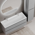 Тумба 120 см Folk Ergraut soft ПОДВЕСНАЯ Sancos с умывальником CN7016 — изображение 6