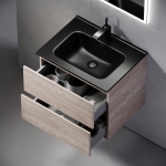 Тумба 60 см Urban ПОДВЕСНАЯ Sancos Дуб галифакс натуральный с умывальником CN7001MB — изображение 7