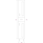 Пенал 30 см с 1 ящиком КРИСТАЛЛ — изображение 4