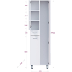 Пенал 52 см МОДЕРН с корзиной Правый — изображение 3