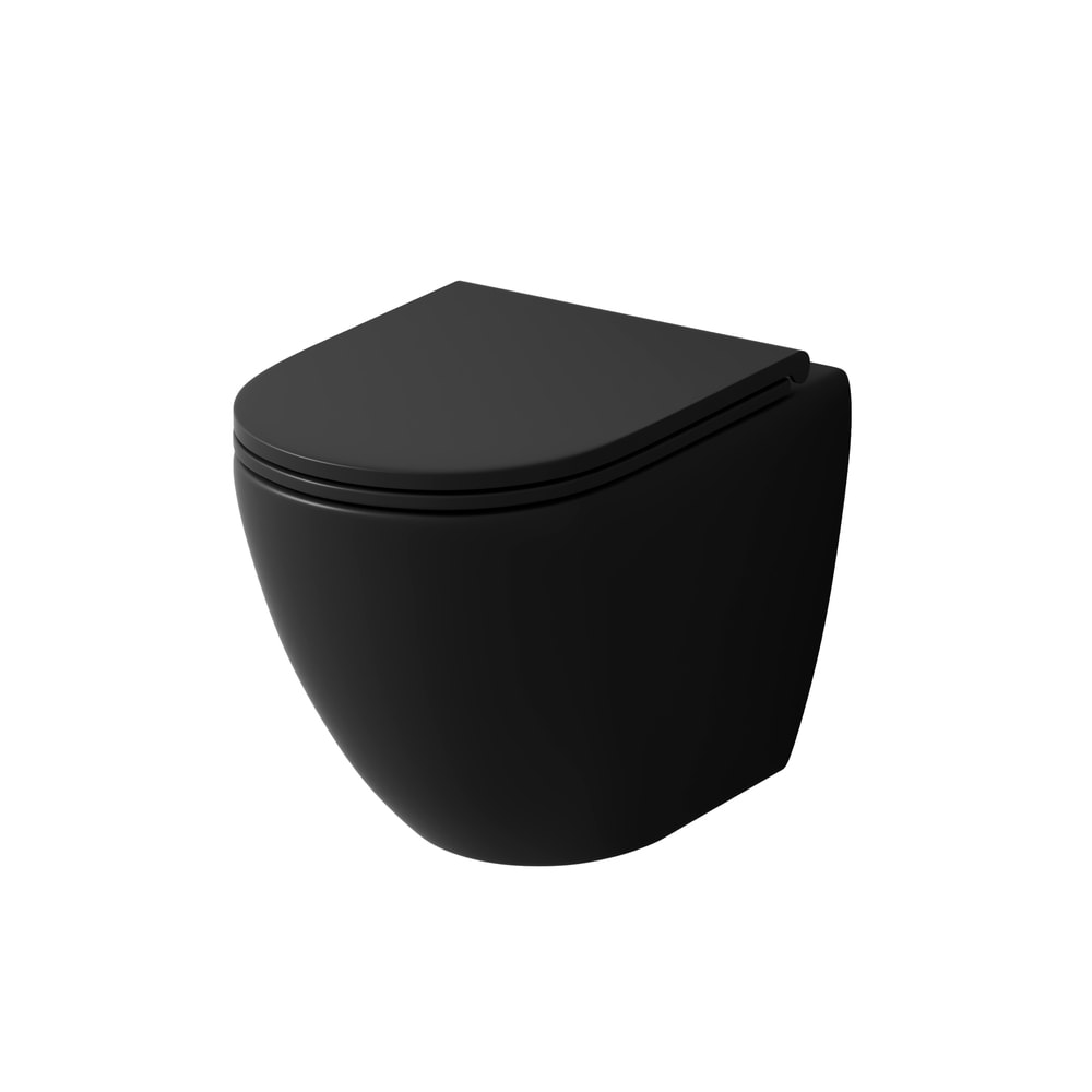 Унитаз безободковый МАТОВЫЙ подвесной GROSSMAN GR-4455BMSQ/Германия