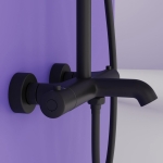 Душевая стойка SANCOS Game SC3001MB для душа/ванны с термостатическим смесителем/Италия — изображение 10