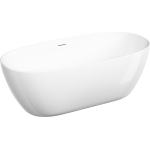 Ванна 170x80x58см акриловая отдельностоящая белая глянцевая Oval SANCOS/Италия