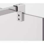 Душевая перегородка 70x200см / Хром / Стекло прозрачное с матовой полосой / Ambassador Walk-in 15034130 / Германия — изображение 2