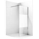 Душевая перегородка 70x200см / Хром / Стекло прозрачное с матовой полосой / Ambassador Walk-in 15034130 / Германия