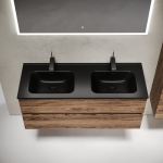 Тумба 120 см Urban ПОДВЕСНАЯ Sancos Дуб чарльстон с умывальником CN7004MB — изображение 6