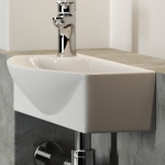 Умывальник 455х220х130мм Element CeramicaNova подвесной прямоугольный CN6038R чаша справа/Италия — изображение 5