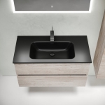 Тумба 90 см Urban ПОДВЕСНАЯ Sancos Дуб Галифакс с умывальником CN7002MB — изображение 6