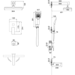Душевая система скрытого монтажа Style 501.K35.05.210 черный матовый Grossman / Германия — изображение 9
