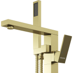 Смеситель напольный для ванны серии Falcon 530.K35.08.320 золото сатиновый Grossman / Германия — изображение 5