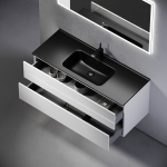 Тумба 120 см Urban ПОДВЕСНАЯ Sancos с умывальником CN7006MB — изображение 7