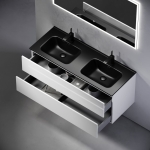 Тумба 120 см Urban ПОДВЕСНАЯ Sancos с умывальником CN7004MB — изображение 7