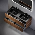 Тумба 120 см Urban ПОДВЕСНАЯ Sancos Дуб чарльстон с умывальником CN7004MB — изображение 7