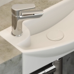 Умывальник 455х220х130мм Element CeramicaNova подвесной прямоугольный CN6038R чаша справа/Италия — изображение 6