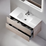 Тумба 90 см Urban ПОДВЕСНАЯ Sancos Дуб Галифакс с умывальником CN7002 — изображение 7