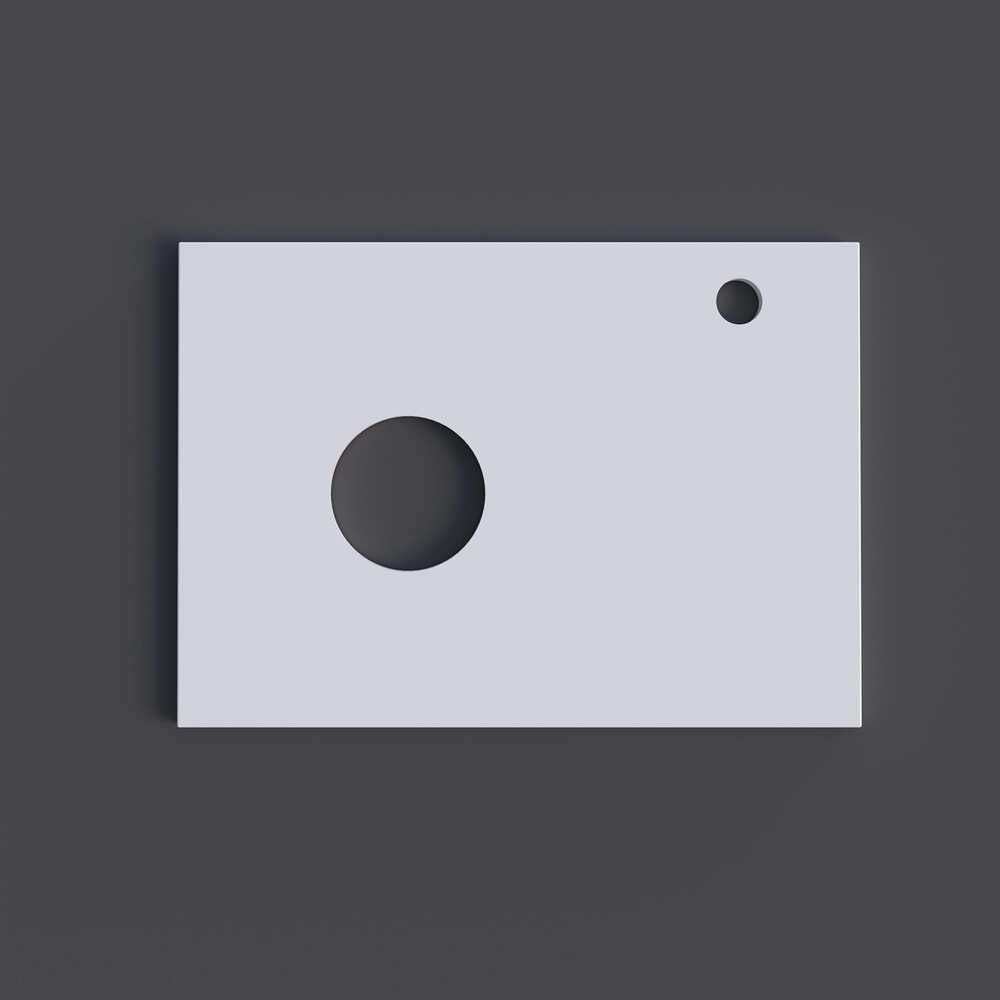 Столешница для ванной комнаты Grossman ФЛАЙ 60 см белая c отверстием под смеситель