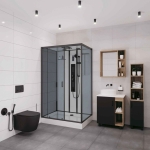 Душевая кабина 120x80x210см NIAGARA Premium NG-6912-01GQLBLACK — изображение 2