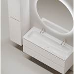 Тумба 120 см Folk Bianco ПОДВЕСНАЯ Sancos с умывальником CN7016 — изображение 8