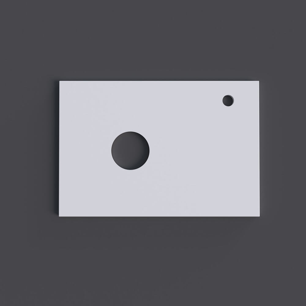 Столешница для ванной комнаты Grossman ФЛАЙ 70 см белая c отверстием под смеситель