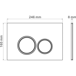 Комплект 3 в 1: инсталляция 900.K31.01.000+клавиша 700.K31.01.300.300+унитаз GR-4411S/Германия — изображение 8