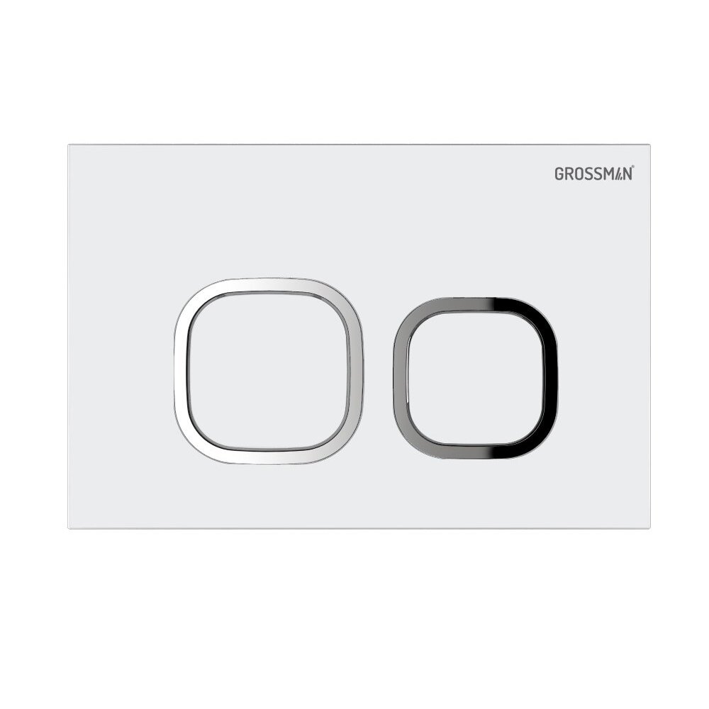 Клавиша смыва белый глянцевый Grossman Cosmo 700.K31.02.000.000/Германия