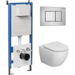 Комплект 3 в 1: инсталляция 900.K31.01.000+клавиша 700.K31.04.12M.12M+унитаз GR-4411S/Германия