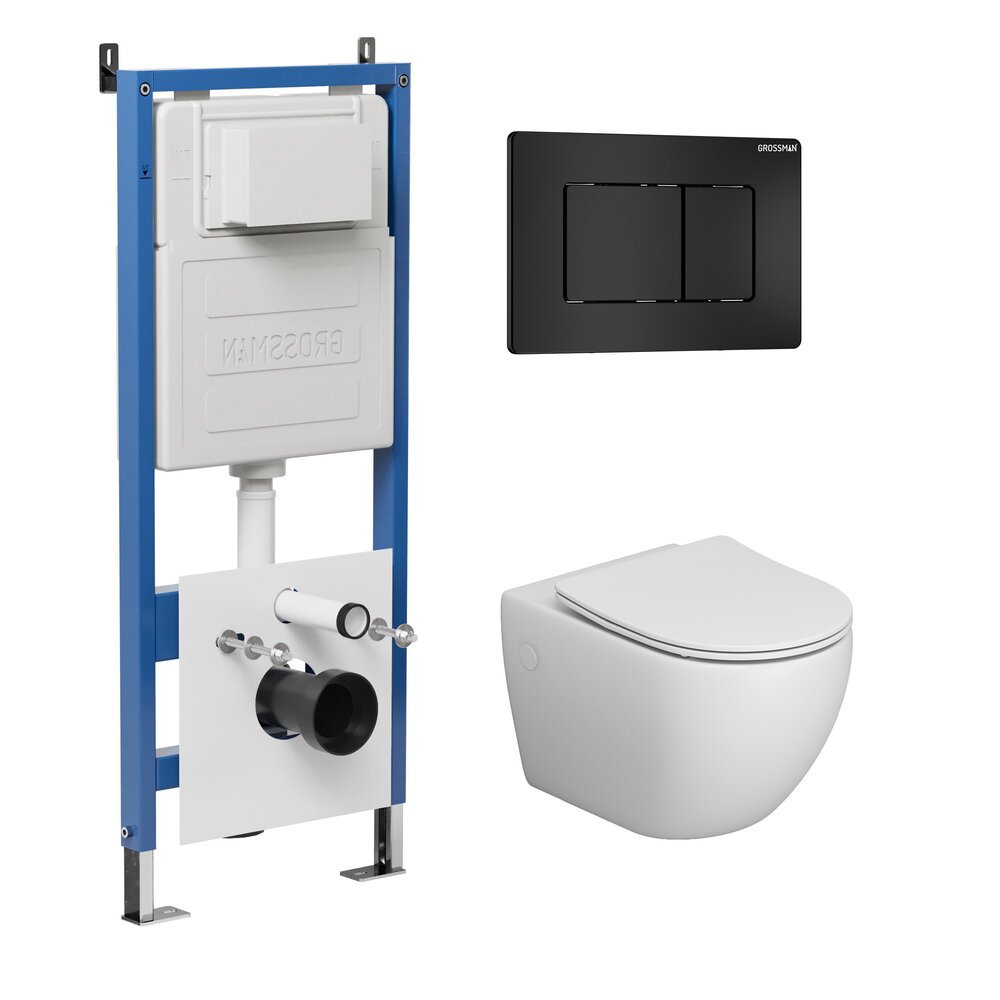 Комплект 3 в 1: инсталляция 900.K31.01.000+клавиша 700.K31.04.21M.21M+унитаз GR-4411S/Германия