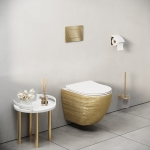 Клавиша смыва НЕРЖАВЕЮЩАЯ СТАЛЬ золото глянцевый Grossman Classic 700.K31.04.30M.30M/Германия — изображение 5