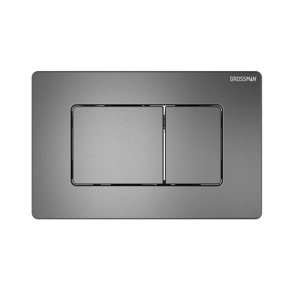 Клавиша смыва НЕРЖАВЕЮЩАЯ СТАЛЬ графит сатиновый Grossman Classic 700.K31.04.42M.42M/Германия