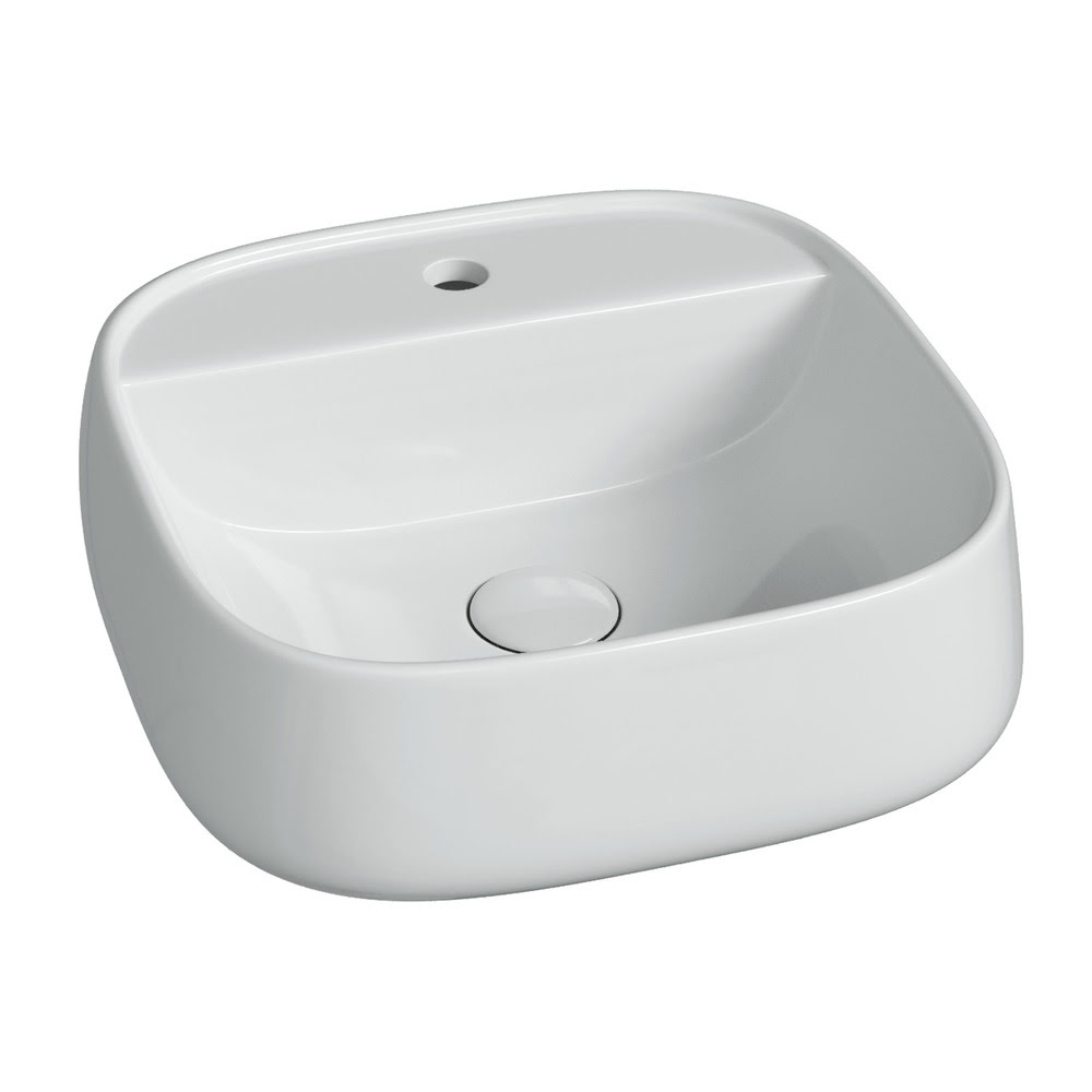 Раковина 420x425x145мм Fonte CeramicaNova накладная/подвесная прямоугольная CN5052/Италия