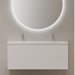 Тумба 120 см Folk Bianco ПОДВЕСНАЯ Sancos с умывальником CN7016 — изображение 5