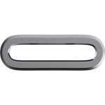 Обрамление для переливного отверcтия заглушка на перелив для раковины вороненая сталь CeramicaNova CN010GG/Италия