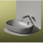 Умывальник 600х415х135мм МАТОВАЯ чаша Element CeramicaNova накладная овальная CN6047MH Антрацит/Италия — изображение 8