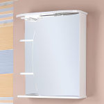 Шкаф-зеркало ЛУНА 55 см Правый — изображение 2