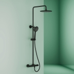 Душевая стойка SANCOS Game SC3002MB для душа/ванны с термостатическим смесителем/Италия — изображение 3