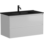 Тумба 90 см Cento ПОДВЕСНАЯ Sancos с умывальником CN7002MB