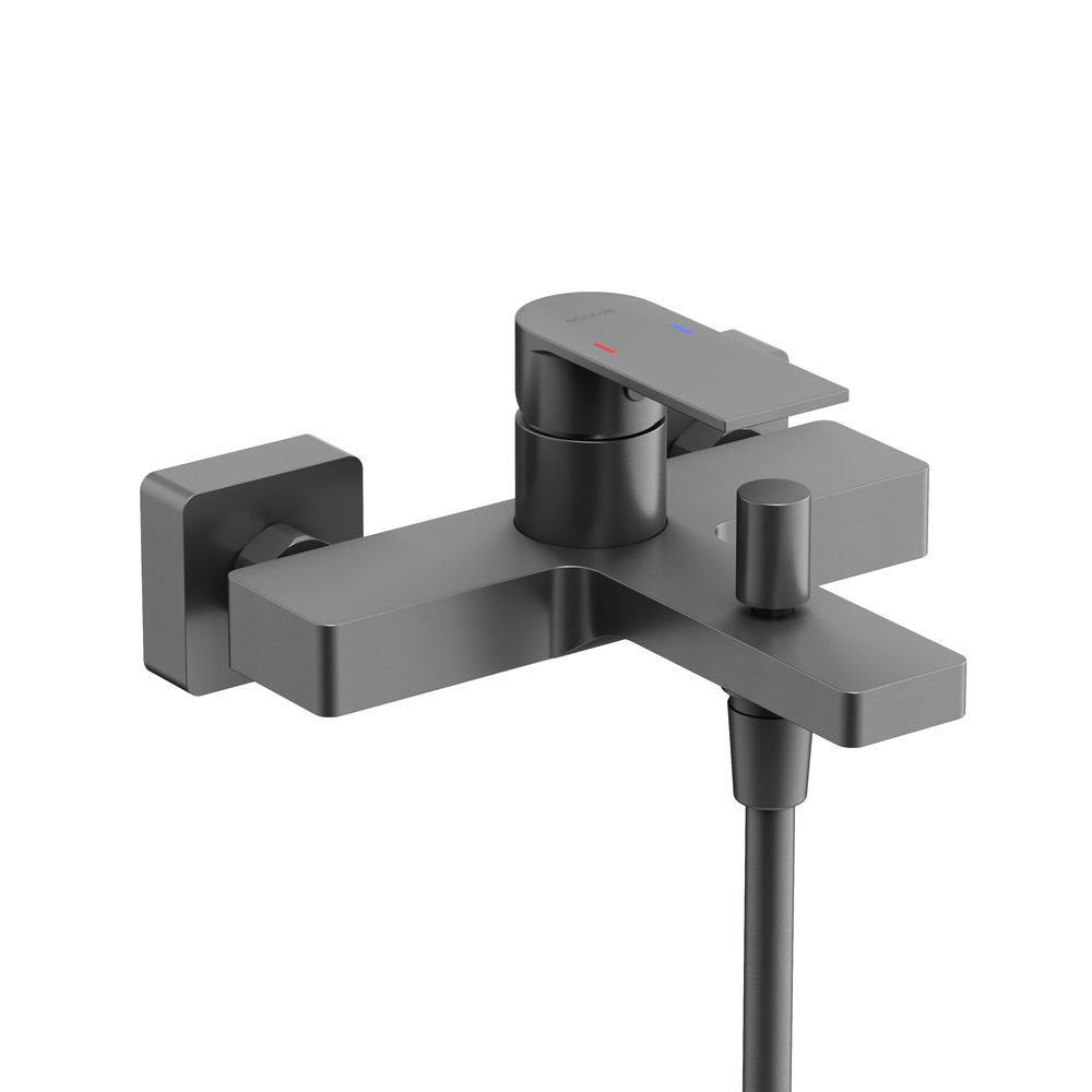 Cмеситель для ванны с душем SC9018GG SANCOS Studio вороненая сталь/Италия