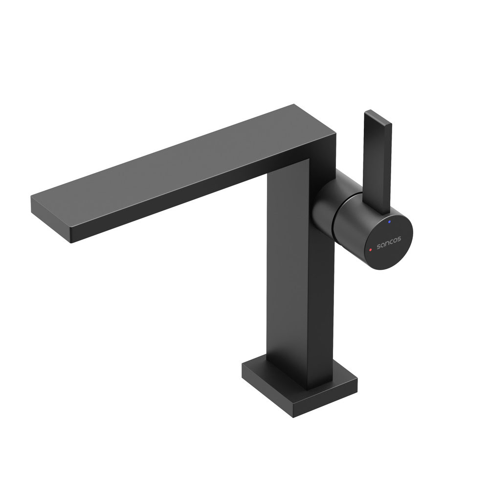 Смеситель для раковины SC9019MB SANCOS Linn черный матовый/Италия