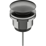 Донный клапан Универсальный с системой clik-clak латунь CeramicaNova 70003GG вороненая сталь/Италия