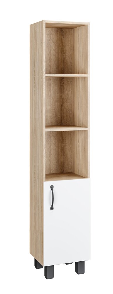 Пенал 30 см ФЛАЙ Grossman Правый Дуб сонома/белый