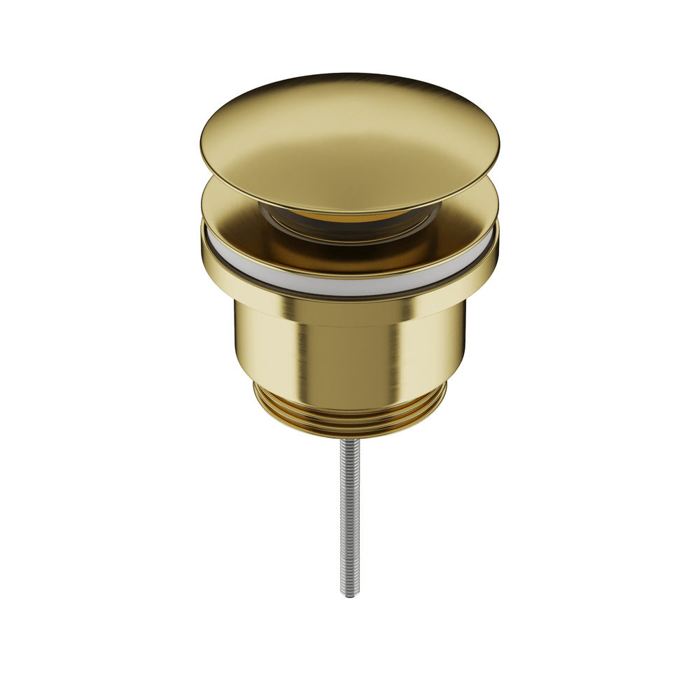 Донный клапан Универсальный с системой clik-clak латунь CeramicaNova 70003BG брашированное золото/Италия