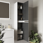 Пенал 35 см Cento SANCOS Белый глянец Подвесной — изображение 2