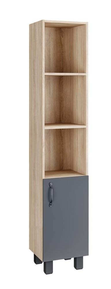 Пенал 30 см ФЛАЙ Grossman Правый Дуб сонома/cерый