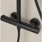 Душевая стойка с термостатическим смесителем SC11001MB Sancos Teo Черный матовый/Италия — изображение 6