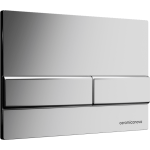 Инсталляция c кнопкой Хром матовый Flat CERAMICANOVA Envision для скрытого монтажа подвесного унитаза CN1002M/Италия — изображение 3