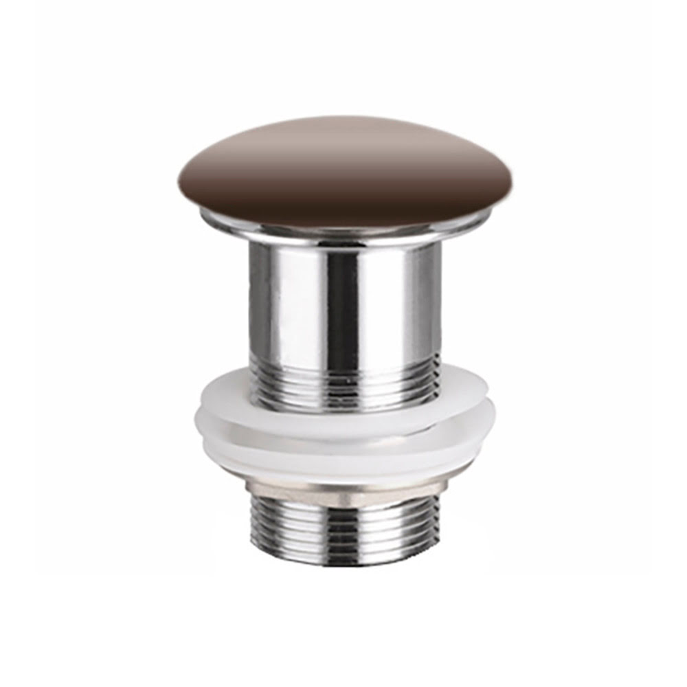 Донный клапан БЕЗ ПЕРЕЛИВА МАТОВЫЙ ТЁМНО-КОРИЧНЕВЫЙ CeramicaNova CN2000MDB/Италия