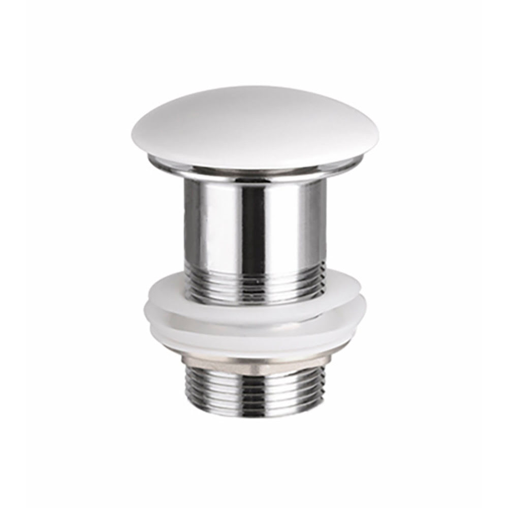 Донный клапан БЕЗ ПЕРЕЛИВА МАТОВЫЙ CeramicaNova CN2000MW Белый/Италия